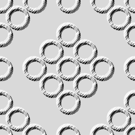 Polka dot seamless pattern. Hand hatching. Brushwork. Geometric background. Scribble texture. Theextile rapport.のイラスト素材