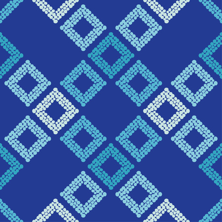 Seamless abstract geometric pattern. The texture of rhombus. The texture of the dots. Brushwork....