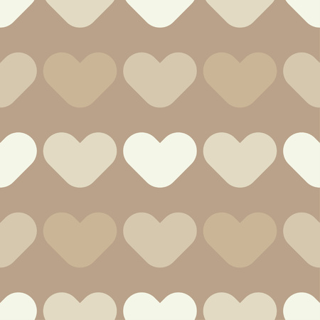 Seamless background with decorative hearts. Valentine's day. Simple design. Textile rapport.のイラスト素材