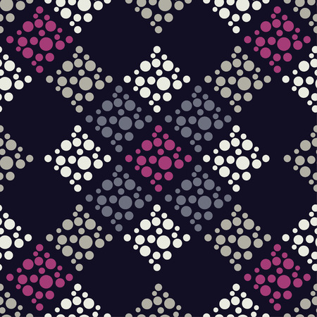 Polka dot seamless pattern. Geometric background. Illustration with balloons. Theextile rapport.のイラスト素材