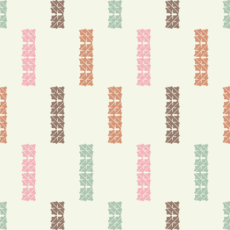 Seamless abstract geometric pattern. Mosaic texture. Brushwork. Hand hatching. Scribble texture. Textile rapport.のイラスト素材