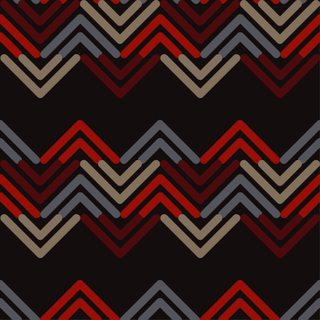 Seamless abstract geometric pattern. Mosaic texture. Brushwork. Hand hatching. Scribble texture. Textile rapport.のイラスト素材