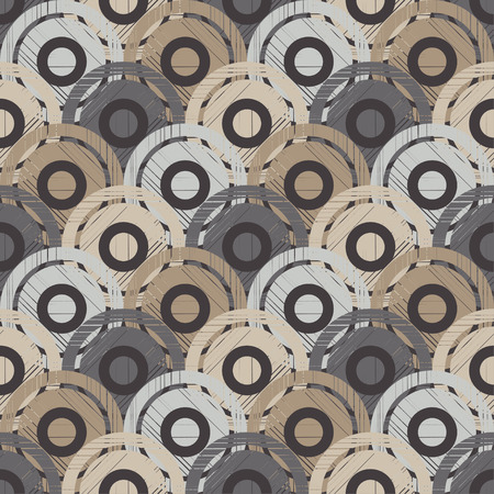 Polka dot seamless pattern. Geometric background. Dots, circles and buttons. Theextile rapport.のイラスト素材