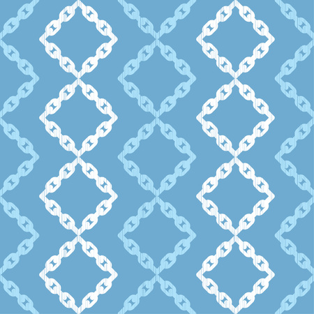 Seamless abstract geometric pattern. Mosaic texture. Chain texture. Brushwork. Hand hatching. Scribble texture. Textile rapport.のイラスト素材