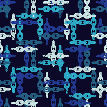Seamless abstract geometric pattern. Mosaic texture. Brushwork. Hand hatching. Scribble texture. Textile rapport.のイラスト素材