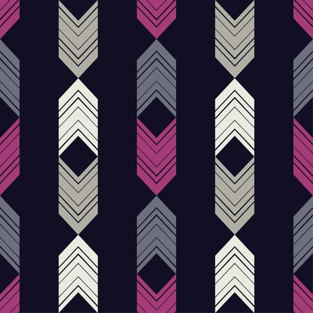Seamless abstract geometric pattern. Mosaic texture. Brushwork. Hand hatching. Scribble texture. Textile rapport.のイラスト素材