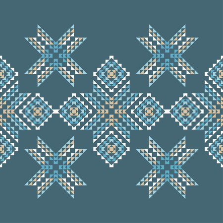 Ethnic boho seamless pattern. Traditional ornament. Geometric background. Tribal pattern. Folk motif. Textile rapport.のイラスト素材
