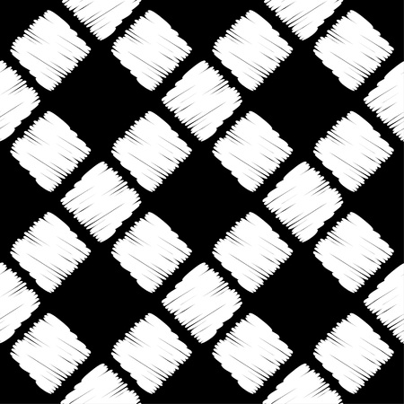 Seamless abstract geometric pattern. Mosaic texture. Brushwork. Hand hatching. Scribble texture. Textile rapport.のイラスト素材