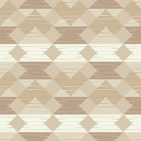 Seamless abstract geometric pattern. Mosaic texture. Brushwork. Hand hatching. Scribble texture. Textile rapport.のイラスト素材