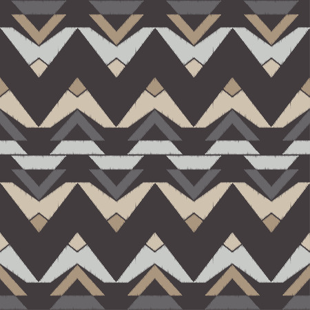 Ethnic boho seamless pattern. Traditional ornament. Geometric background. Tribal pattern. Folk motif. Textile rapport.のイラスト素材