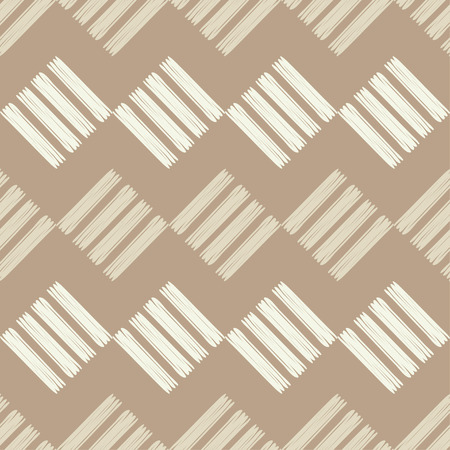 Seamless abstract geometric pattern. Mosaic texture. Brushwork. Hand hatching. Scribble texture. Textile rapport.のイラスト素材