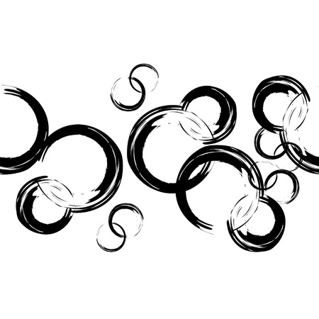 Seamless abstract geometric pattern. Ink blots. Mosaic texture. Brushwork. Hand hatching. Can be used for wallpaper, textile, invitation card, wrapping, web page background.のイラスト素材