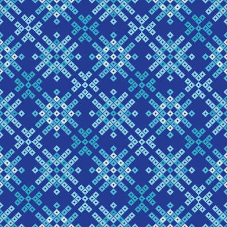 Seamless vector background with decorative snowflakes. Winter pattern. Can be used for wallpaper, textile, invitation card, wrapping, web page background.のイラスト素材