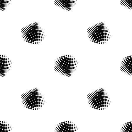 Seamless abstract geometric pattern. Mosaic texture. Halftone. Brushwork. Can be used for wallpaper,...