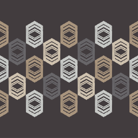 Ethnic boho seamless pattern. Traditional ornament. Brushwork. Hand hatching. Tribal pattern. Folk...