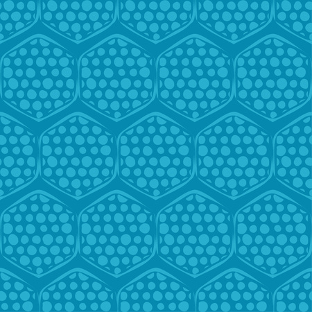 Polka dot seamless pattern. Shapes of hexagons. Geometric background. Dots, circles and buttons. Can...