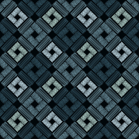 Seamless abstract geometric pattern. Texture patchwork. Mosaic texture. Brushwork. Hand hatching. Can be used for wallpaper, textile, wrapping, web page background.のイラスト素材