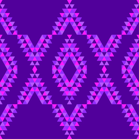 Ethnic boho seamless pattern. The texture of the triangles. Traditional ornament. Tribal pattern. Folk motif. Can be used for wallpaper, textile, wrapping, web page background.のイラスト素材