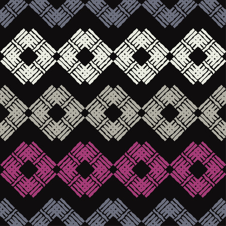 Trendy seamless pattern designs. Mosaic of curved lines. Vector geometric background. Can be used for wallpaper, textile, wrapping, web page background.のイラスト素材