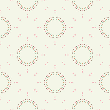 Polka dot seamless pattern. Mosaic of colored balls. Geometric background. Can be used for wallpaper, textile, wallpaper, web page background.のイラスト素材