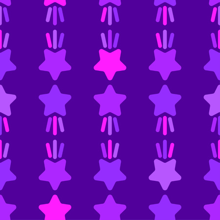 Seamless pattern with decorative stars. Star with rays. Simple design. Can be used for wallpaper, textile, wrapping, web page background.のイラスト素材