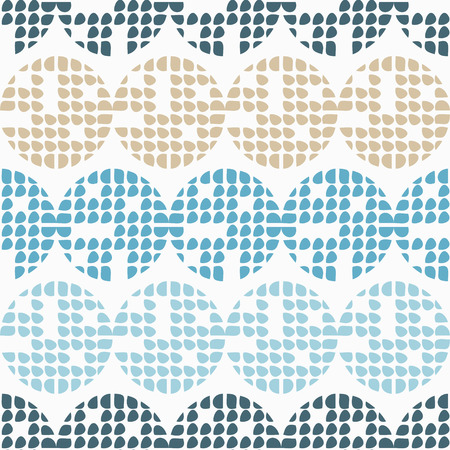 Polka dot seamless pattern. Mosaic of circles with different parts. Geometric background. Can be used for wallpaper, textile, wallpaper, web page background.のイラスト素材