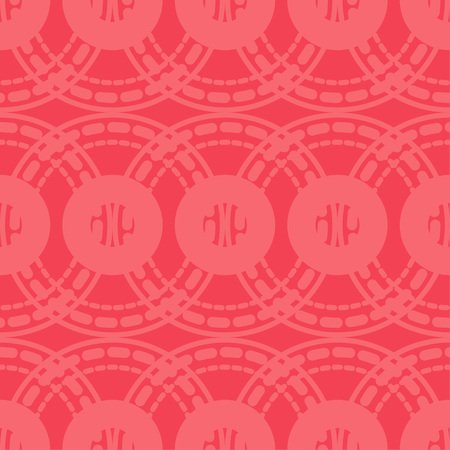 Polka dot seamless pattern. Mosaic of circles, stripes and dots. Geometric background. Can be used for wallpaper, textile, wallpaper, web page background.のイラスト素材