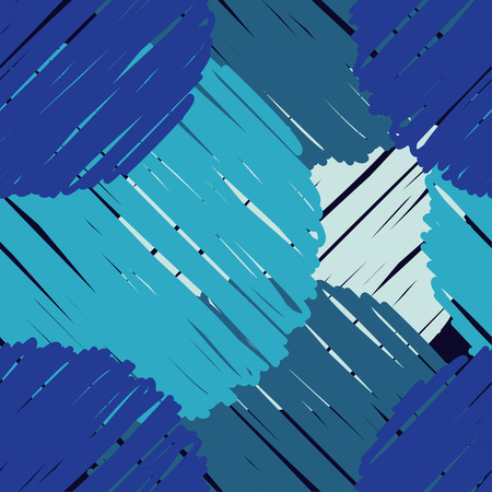 Polka dot seamless pattern. Mosaic of circles with hatching texture. Geometric background. Can be used for wallpaper, textile, wallpaper, web page background.のイラスト素材