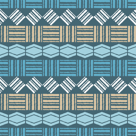Ethnic boho seamless pattern. Traditional ornament. Tribal pattern. Folk motif. Can be used for wallpaper, textile, invitation card, wrapping, web page background.のイラスト素材
