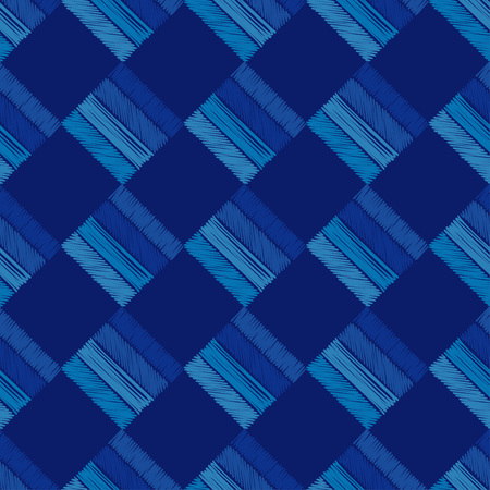 Ethnic boho seamless pattern. Patchwork texture. Weaving. Traditional ornament. Tribal pattern. Folk motif. Can be used for wallpaper, textile, wrapping, web page background.のイラスト素材