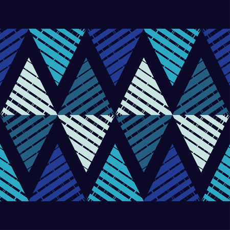 Trendy seamless pattern designs. Figures from the triangles. Vector geometric background. Can be...