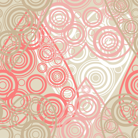 Seamless pattern. Polka dot. Hearts from circles. Valentine's day. Vector illustration. Can be used for wallpaper, textile, wallpaper, web page background.のイラスト素材