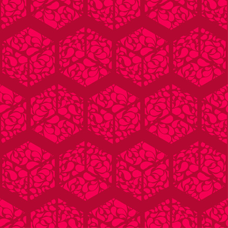 Trendy seamless pattern designs. Hexagons of drops. Vector geometric background. Can be used for wallpaper, textile, wrapping, web page background.のイラスト素材
