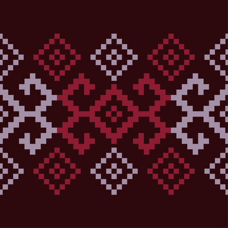 Ethnic boho seamless pattern. Patchwork texture. Weaving. Traditional ornament. Tribal pattern. Folk motif. Can be used for wallpaper, textile, wrapping, web page background.のイラスト素材