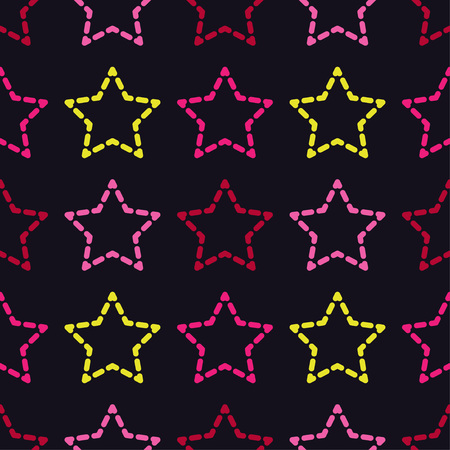 Seamless pattern with decorative stars. Stars in the sky. Can be used for wallpaper, textile, wrapping, web page background.のイラスト素材