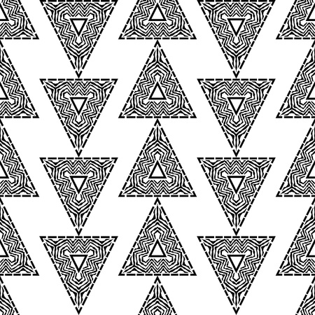 Trendy seamless pattern designs. Shaded triangles. Vector geometric background. Can be used for wallpaper, textile, wrapping, web page background.のイラスト素材