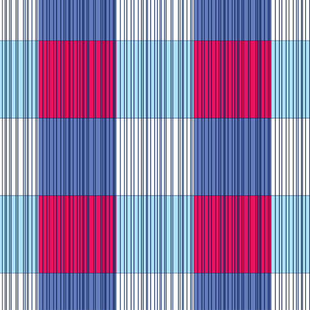 Trendy seamless pattern designs. A mosaic of stripes with the old texture. Vector geometric background. Can be used for wallpaper, textile, wrapping, web page background.のイラスト素材