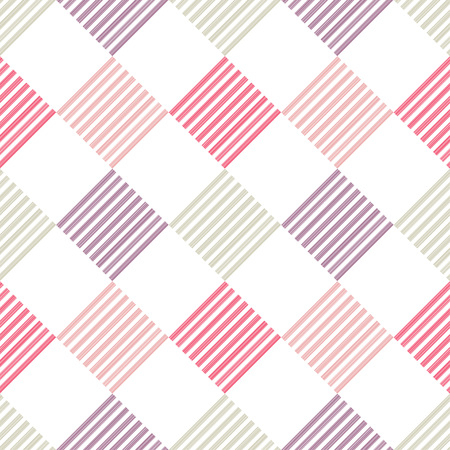 Trendy seamless pattern designs. A mosaic of stripes with the old texture. Vector geometric background. Can be used for wallpaper, textile, wrapping, web page background.のイラスト素材