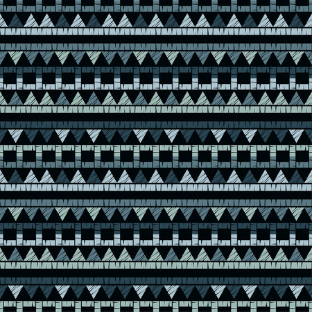 Ethnic boho seamless pattern. Embroidery on fabric. Patchwork texture. Weaving. Traditional...