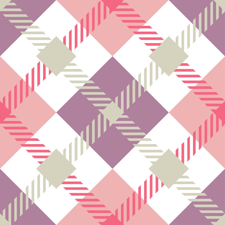 Seamless pattern with plaid texture. Tartan. Scottish, English fabric. Vector illustration. Can be used for wallpaper, textile, wrapping, web page background.のイラスト素材
