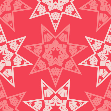 Seamless vector background. Stars with hatching. Hand drawing. Can be used for wallpaper, textile, wrapping, web page background.のイラスト素材