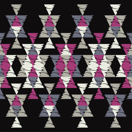 Ethnic boho seamless pattern. Embroidery on fabric. Patchwork texture. Weaving. Traditional...