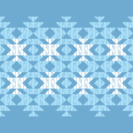 Ethnic boho seamless pattern. Embroidery on fabric. Patchwork texture. Weaving. Traditional ornament. Tribal pattern. Folk motif. Can be used for wallpaper, textile, wrapping, web page background.のイラスト素材