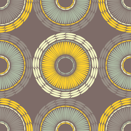 Polka dot seamless pattern. Mosaic of ethnic figures. Patterned texture. Geometric background. Can be used for wallpaper, textile, invitation card, wrapping, web page background.のイラスト素材