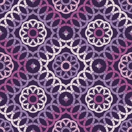 Ethnic boho seamless pattern. Lace. Embroidery on fabric. Patchwork texture. Weaving. Traditional ornament. Tribal pattern. Folk motif. Can be used for wallpaper, textile, wrapping, web.のイラスト素材