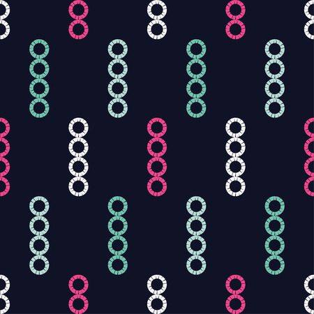 Polka dots seamless pattern. Mosaic of ethnic figures. Patterned texture. Geometric background. Can be used for wallpaper, textile, invitation card, wrapping, web page background.のイラスト素材