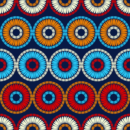 Polka dots seamless pattern. Mosaic of ethnic figures. Patterned texture. Geometric background. Can be used for wallpaper, textile, invitation card, wrapping, web page background.のイラスト素材