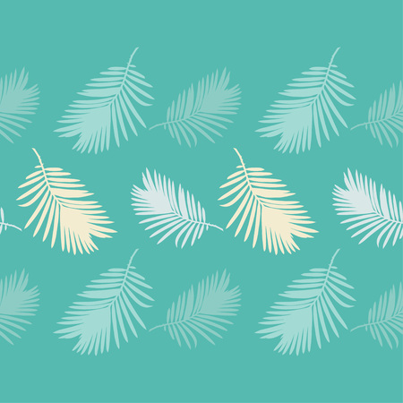 Seamless background with decorative Tropical palm leaves. Monstera. Vector illustration. Can be used for wallpaper, textile, invitation card, wrapping, web page background.のイラスト素材