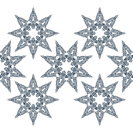 Stars. Ethnic boho seamless pattern. Lace. Embroidery on fabric. Patchwork texture. Weaving. Traditional ornament. Tribal pattern. Folk motif. Can be used for wallpaper, textile, wrapping, web.のイラスト素材