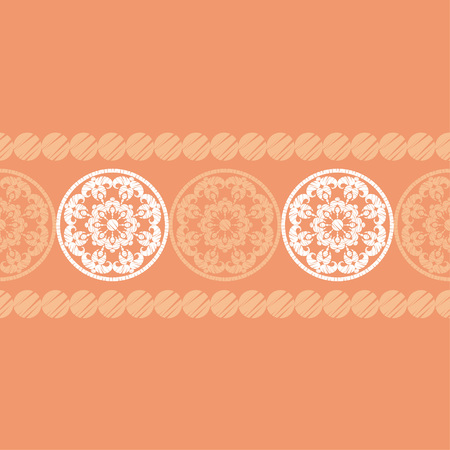 Paisley ornament. Polka dot. Ethnic boho seamless pattern. Ikat. Traditional ornament. Folk motif. Can be used for wallpaper, textile, invitation card, wrapping, web page background.のイラスト素材